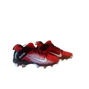 Nike Youth Alpha Menace Shark2 FastFlex Football Cleats Red size 7